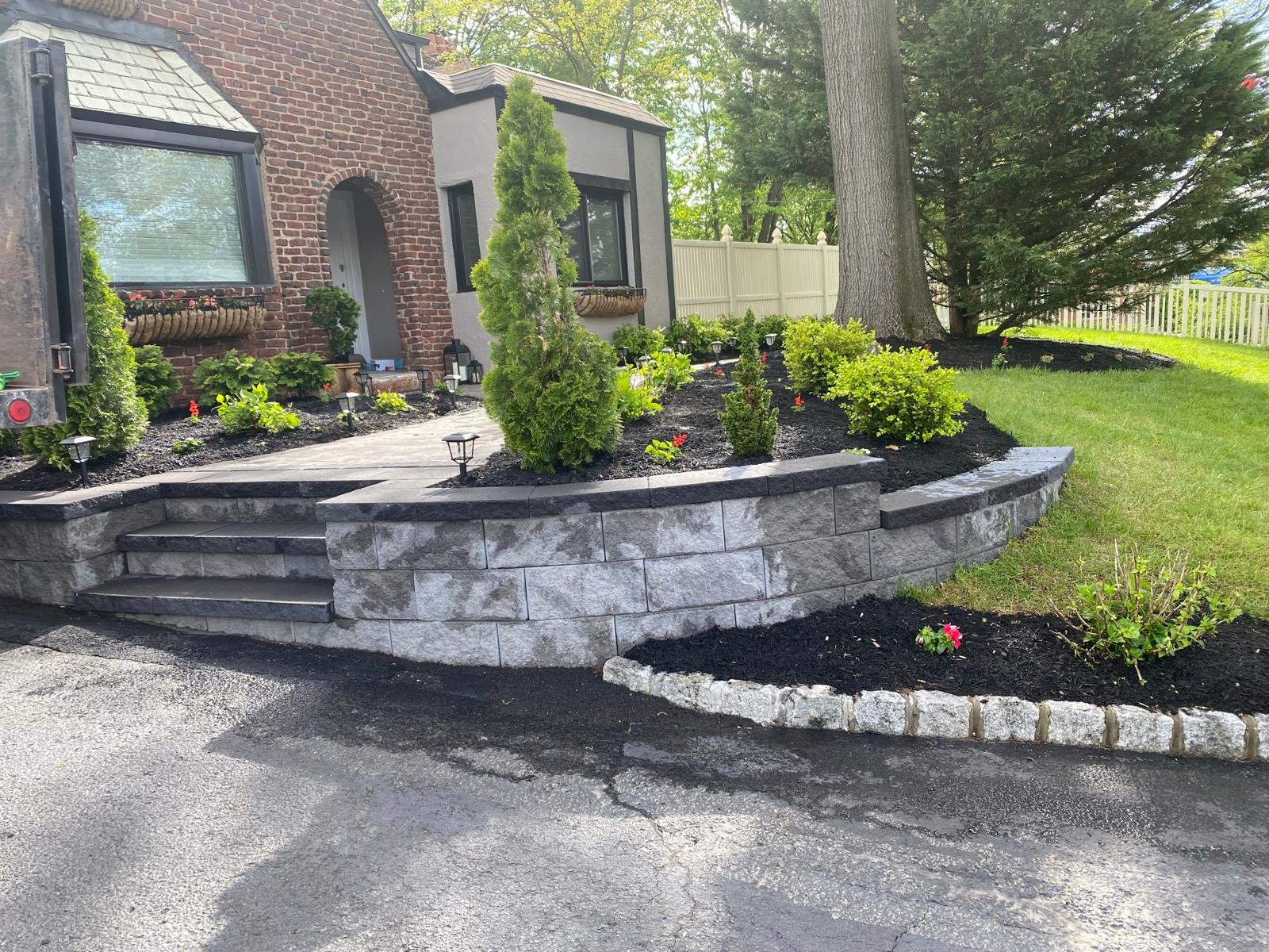 Stone Retaining Wall