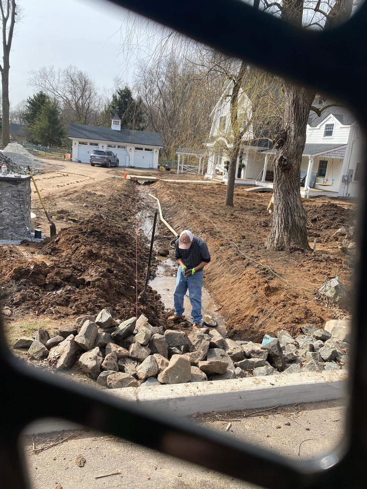 Natural Stone Retaining Wall